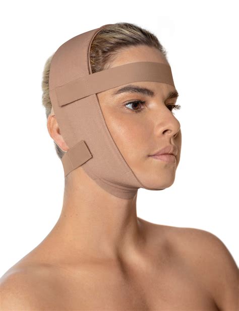 post surgical facial compression wrap.